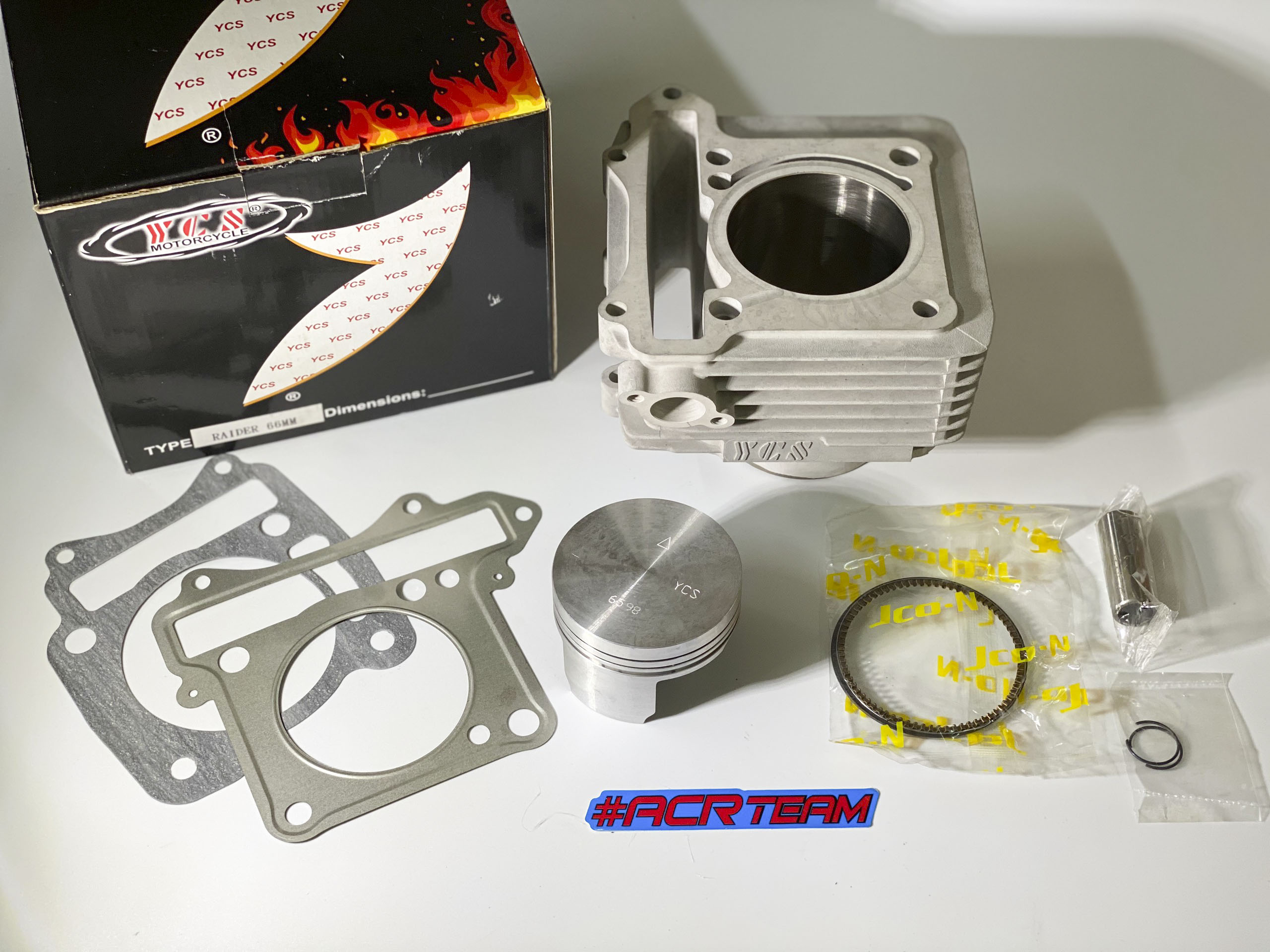 Full lòng trái bạc ắc ycs 66mm - satria & raider xăng cơ - chính hãng ycs