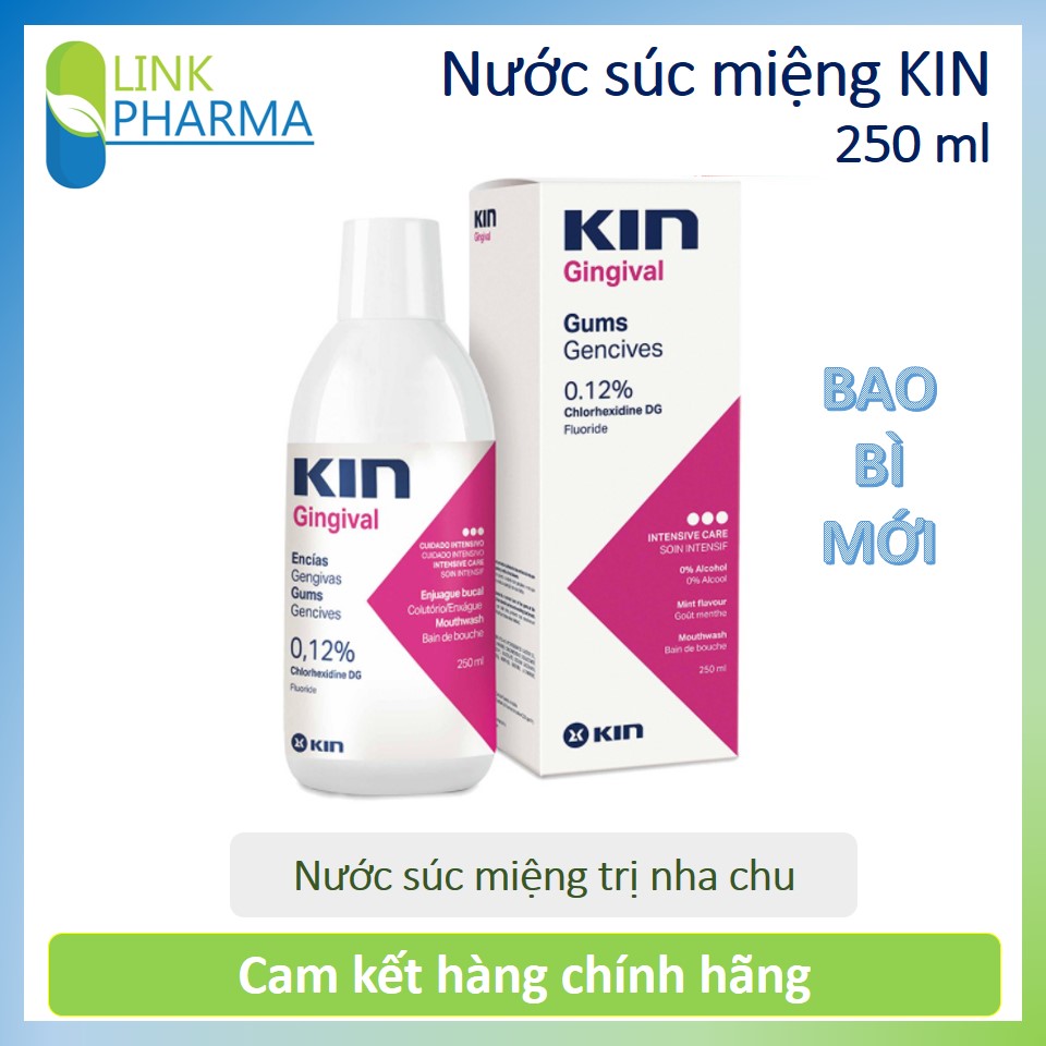 Nước súc miệng KIN GINGIVAL 250ml - Viêm nướu, nha chu