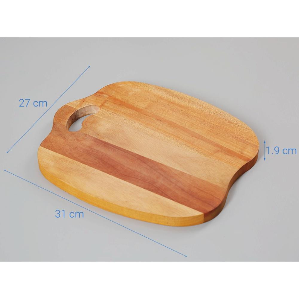 Thớt gỗ thanh điền hình quả táo - thớt gỗ xà cừ hình trái táo - thiết kế độc đáo, không ra dăm khi sử dụng