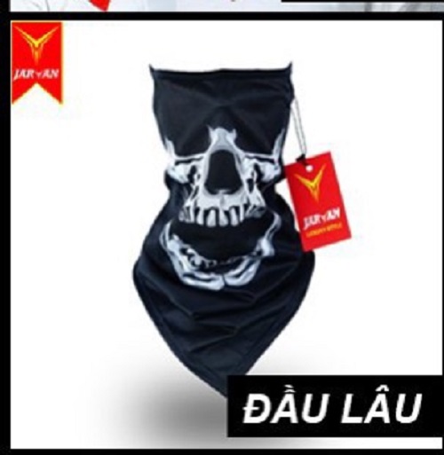 [Đầu Lâu] Khăn đa năng Tam giác Jarvan chống bụi đi phượt - chống tia UV cho Biker cao cấp