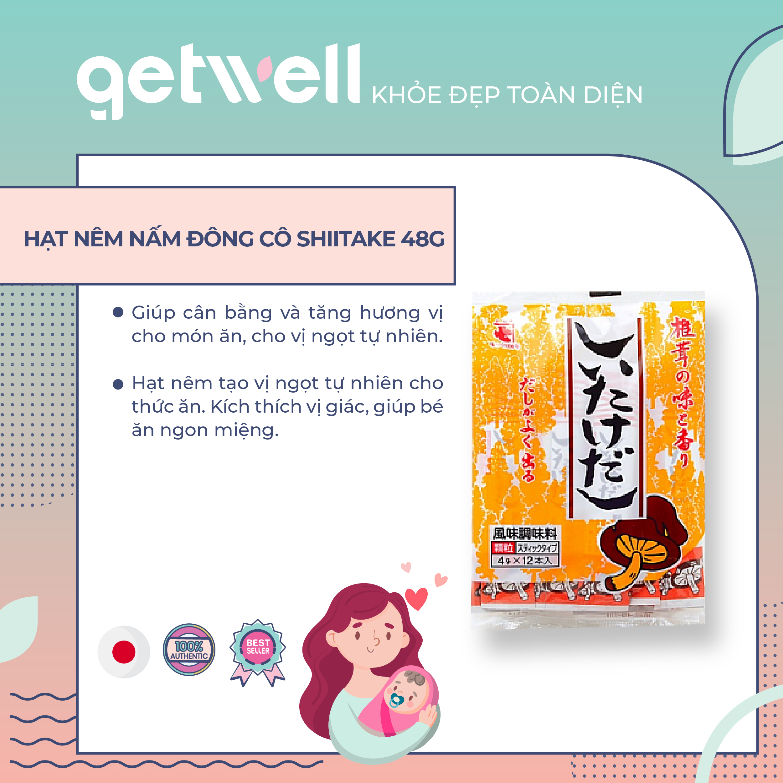 [HCM]HẠT NÊM NẤM ĐÔNG CÔ SHIITAKE