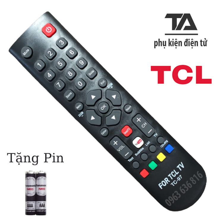 Remote điều khiển tivi tcl led/lcd/smart/internet s49000