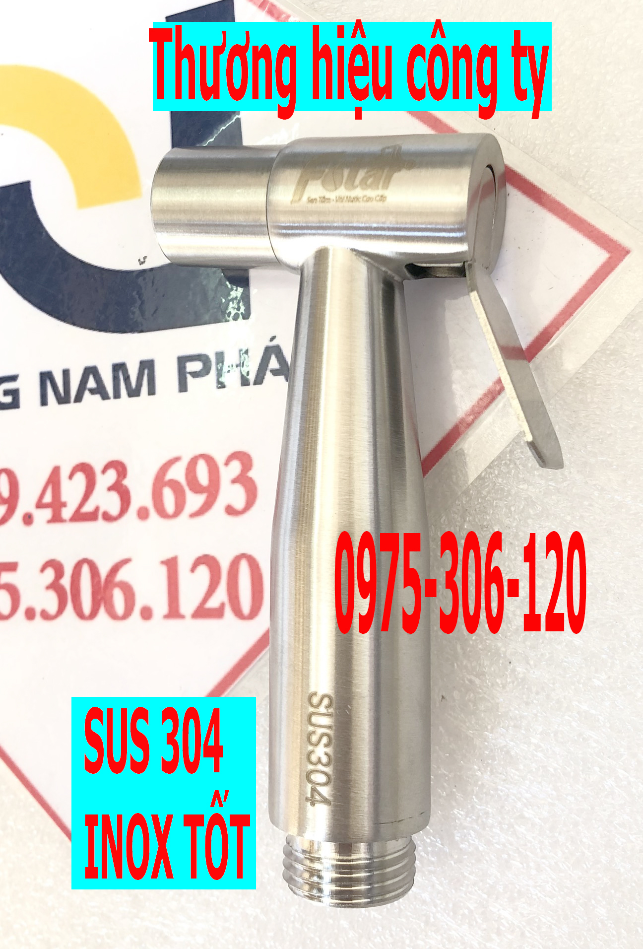 [HCM][HÀNG BAO XÀI] Đầu Vòi Xịt Vệ Sinh Bồn Cầu Không Dây INOX 304 VX25 Fotar KHÔNG DÂY KHÔNG CÀI tia nước xa mịn có video thử nước
