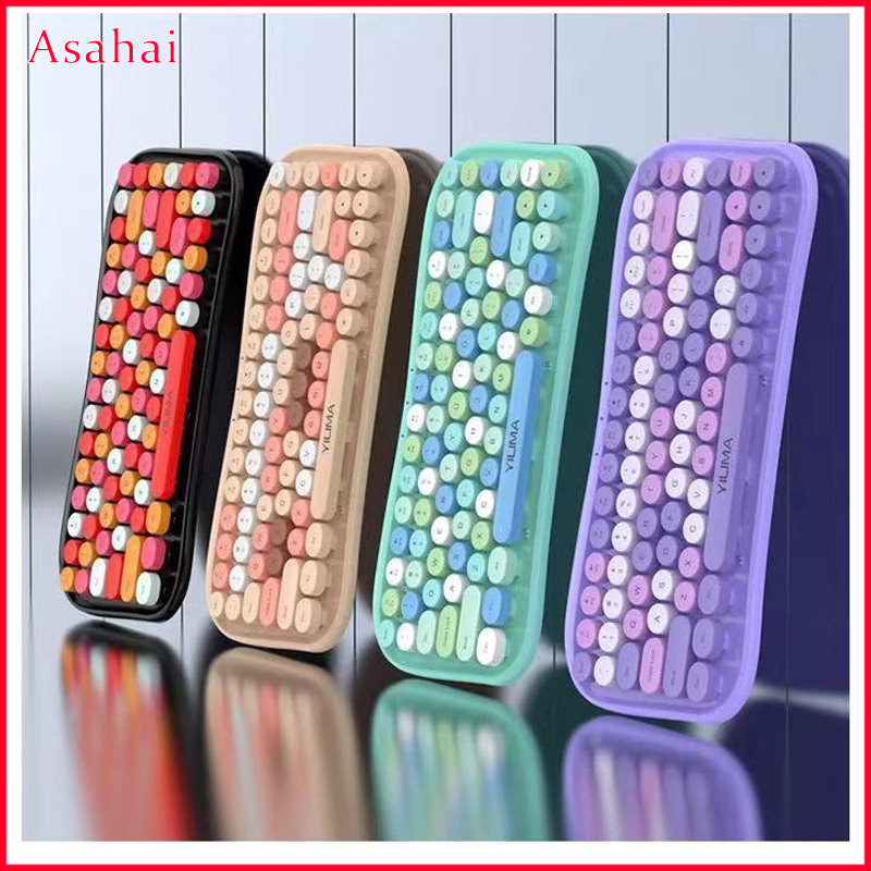 Combo Bộ Bàn Phím Và Chuột Bluetooth Không Dây Mini cực cute
