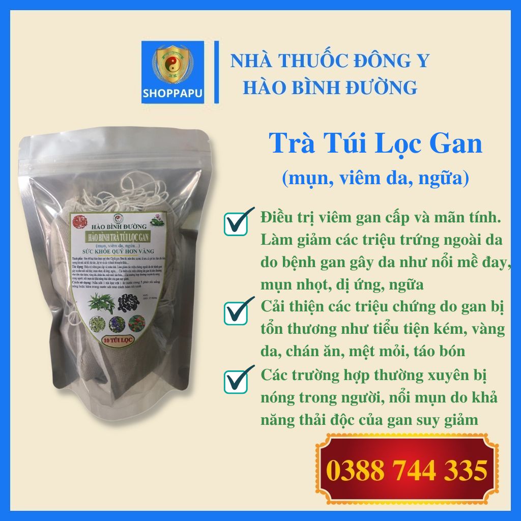 ✅ trà mát gan, thải độc gan, giải độc cơ thể, vàng da, nổi mề đay, dị ứng