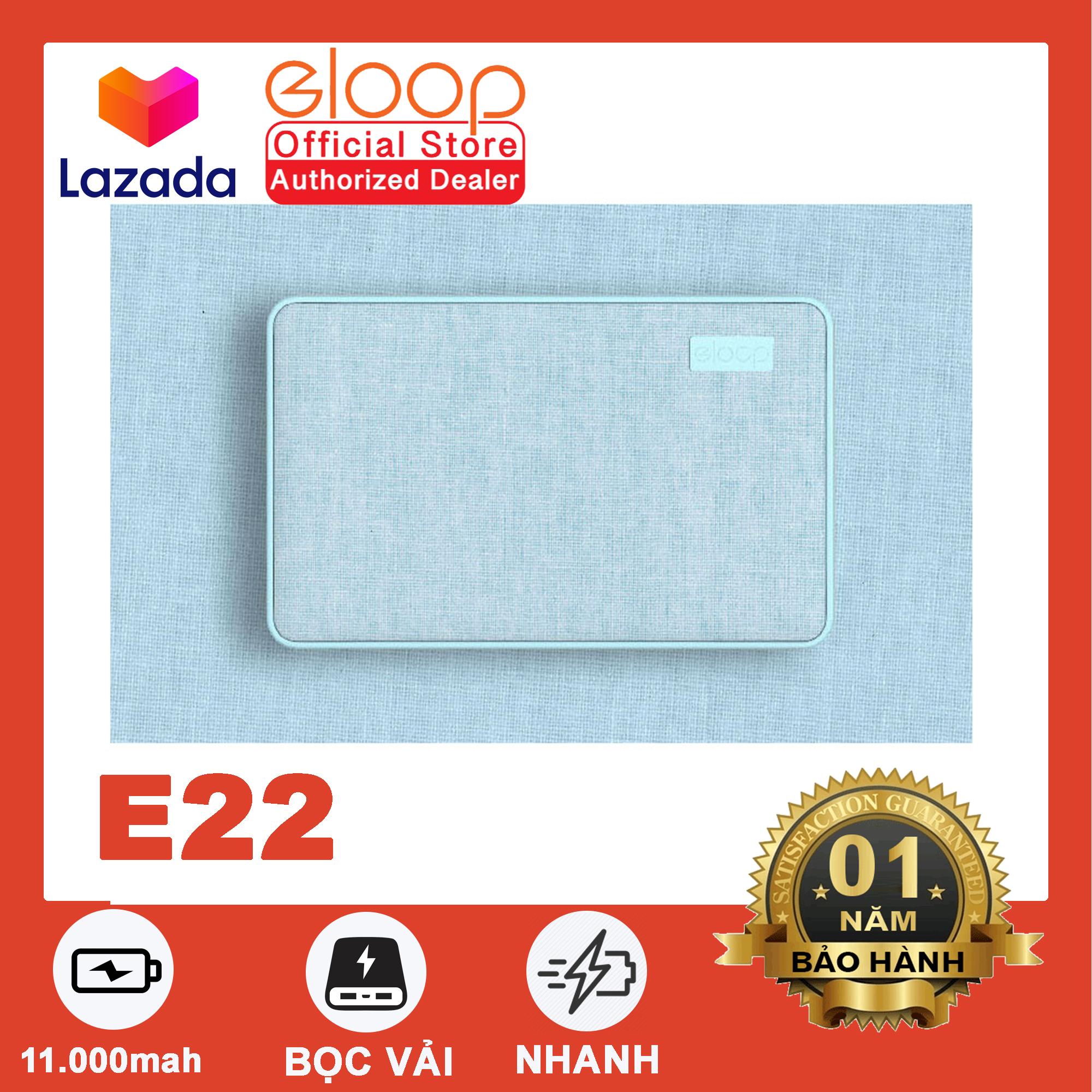 Pin sạc dự phòng 11000mah eloop e22 - hãng phân phối chính thức