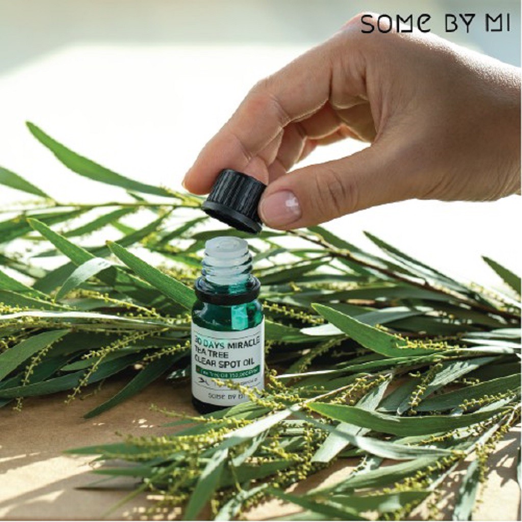 Tinh dầu tràm trà làm giảm mụn và ngăn ngừa mụn some by mi 30 days miracle tea tree clear spot oil 10ml