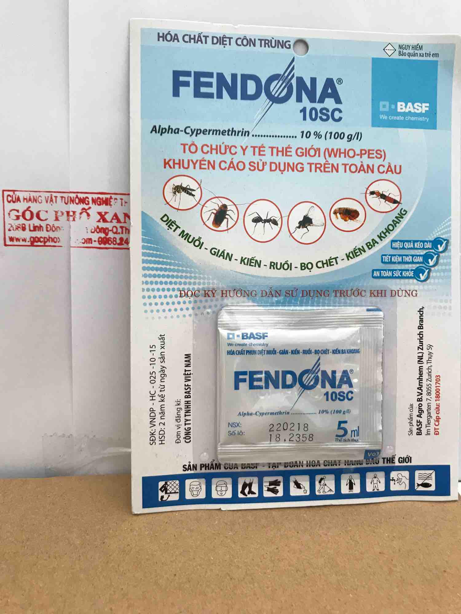 Thuốc diệt côn trùng Fendona 10SC