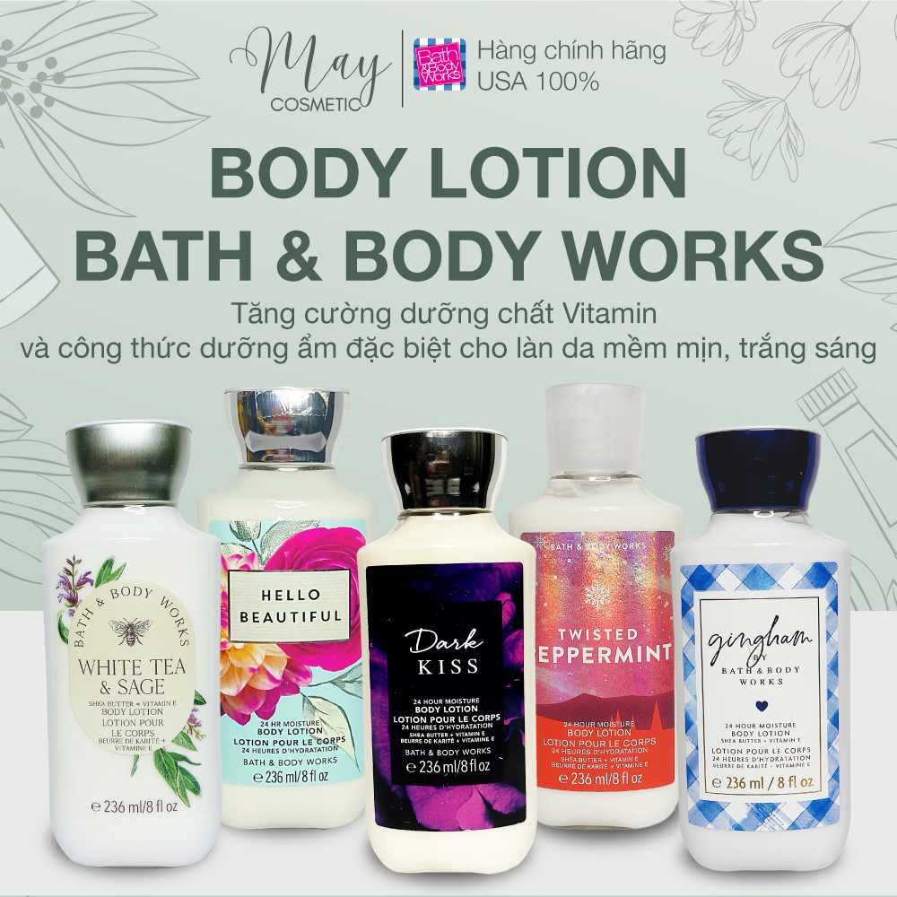 Tổng hợp Body Lotion Bath & Body Works Ngon Bổ Rẻ - Siêu Dưỡng Ẩm