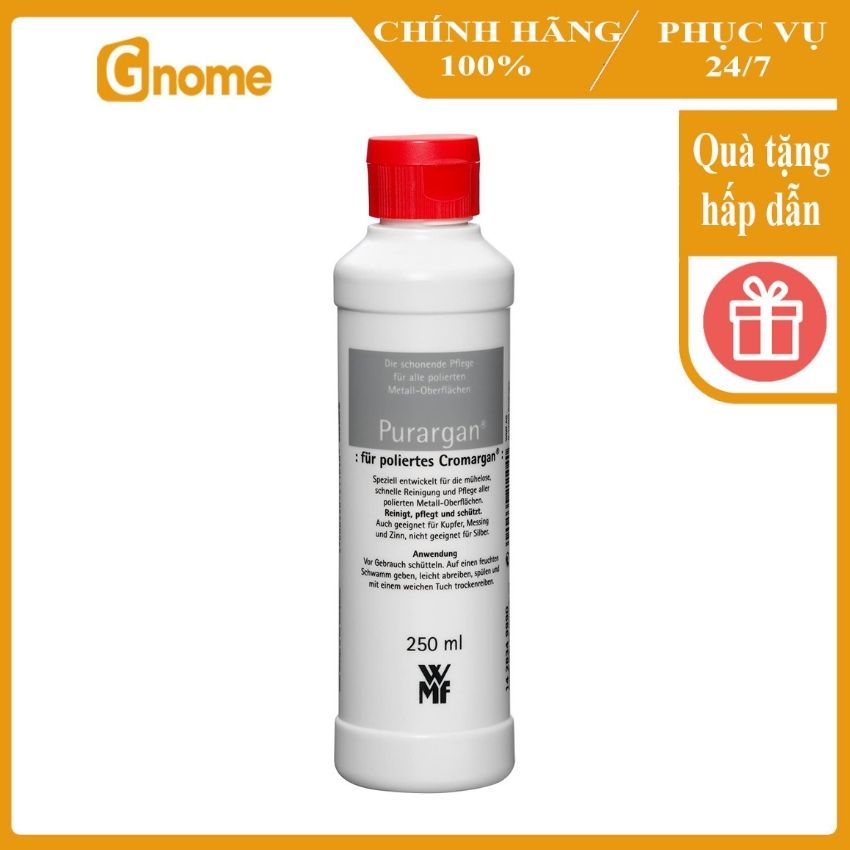 [Hàng Đức] Dung dịch vệ sinh xoong nồi WMF PURARGAN 250ml đánh bay các vết xỉn màu dễ dàng sử dụng an toàn cho môi trường