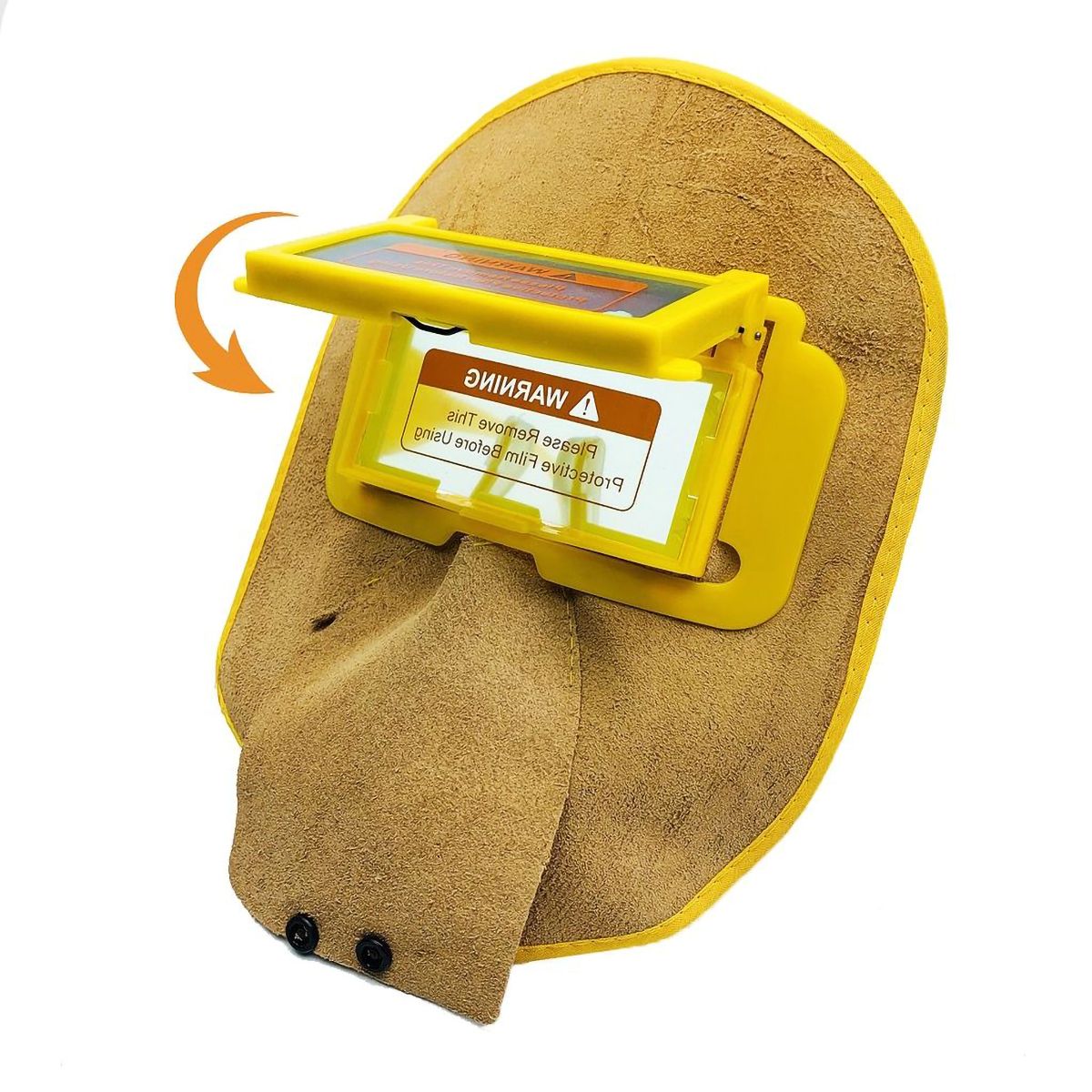 kính hàn điện tử da bò thật- phụ kiện hàn mig, hàn tig- kính cảm biến tự động