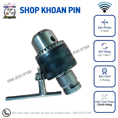 Đầu Chuyển Đổi Đầu bulong 1/2 sang khoan , đầu kẹp