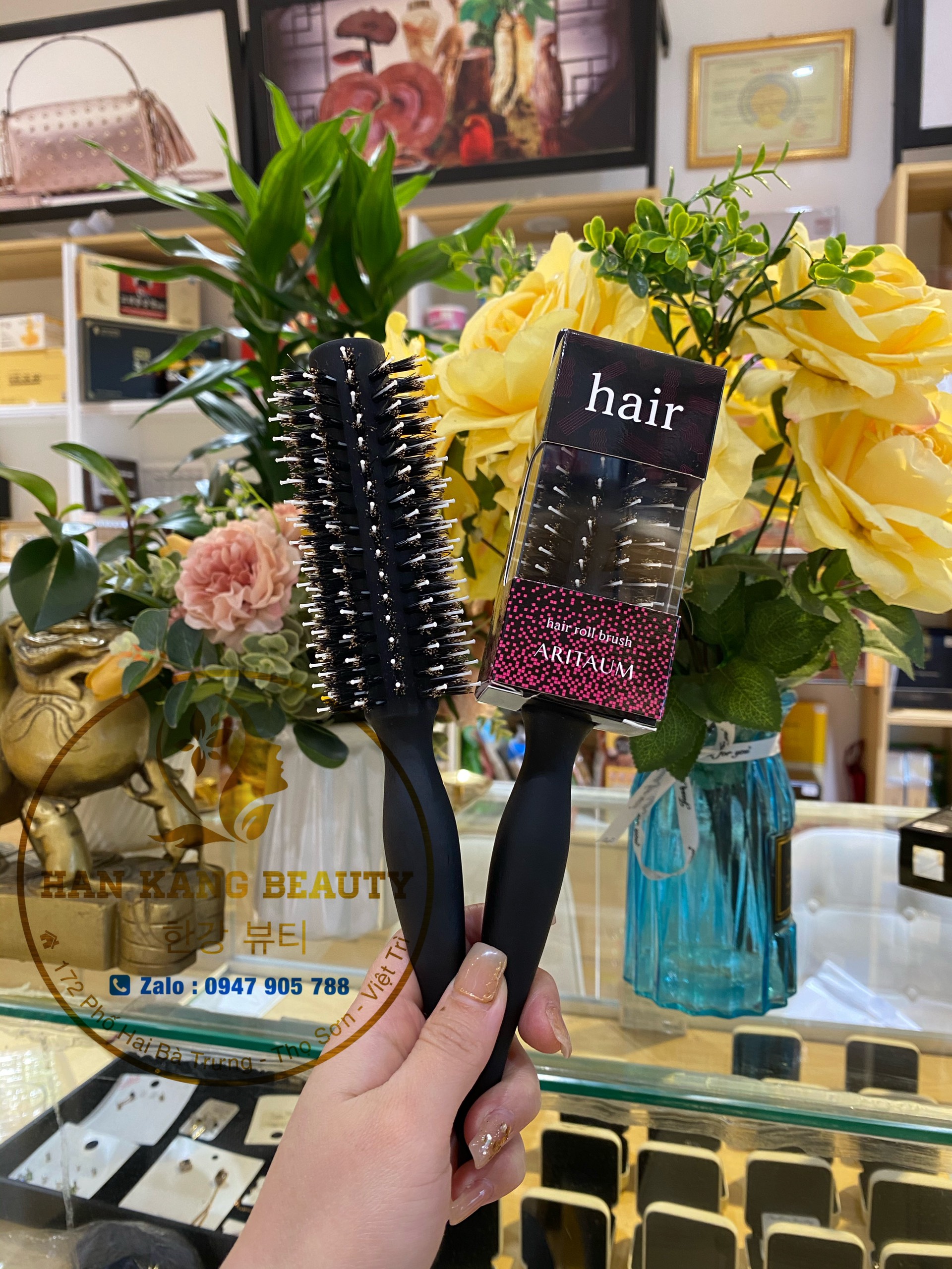 Lược tròn phồng tóc dày  Aritaum The Professional hair brush