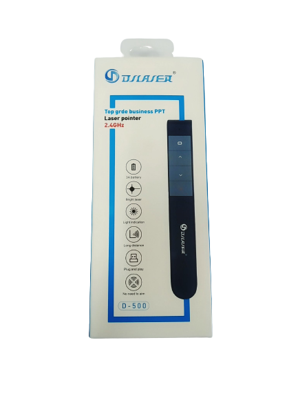 (HCM) Bút trình chiếu D-500 Hỗ Trợ Giảng Dạy Trình Chiếu Slide Tặng kèm Pin Tốt