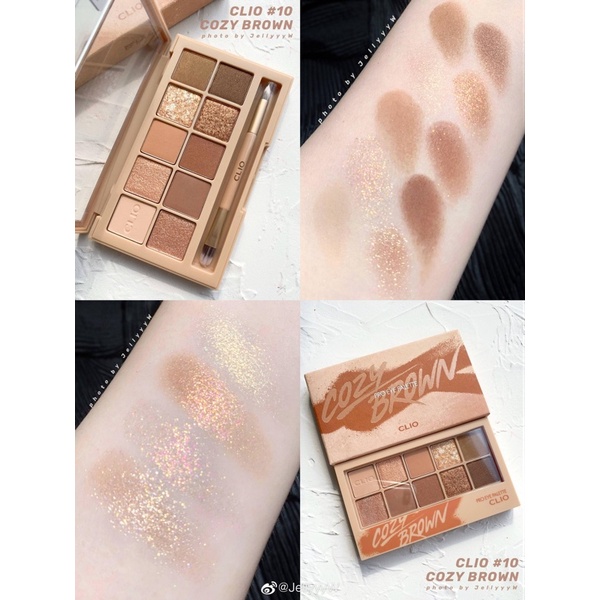 Phấn Mắt Clio Pro Eye Palette Cozy Brown