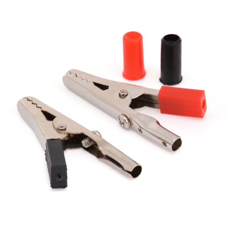 Set 10 đầu kẹp cá sấu đen/đỏ 10A tiện dụng