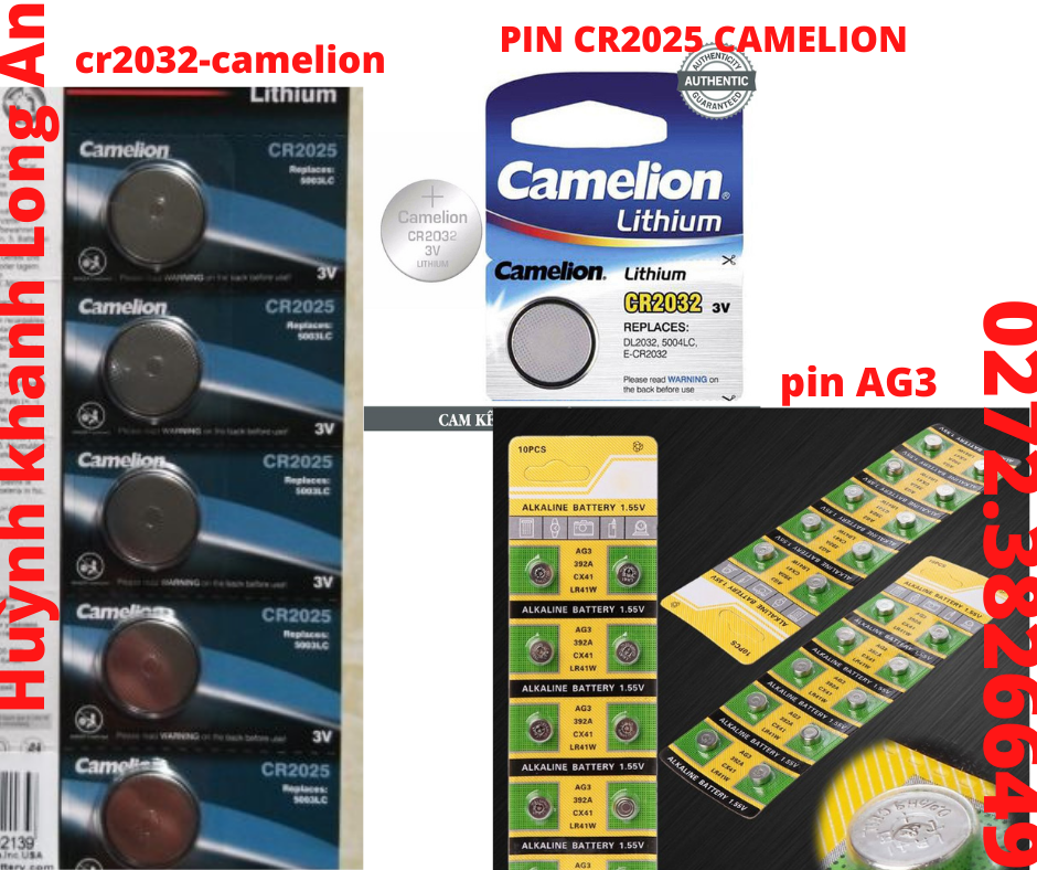Pin tròn camelion cr2032- pin camelion cr2025-pin cúc áo ag3