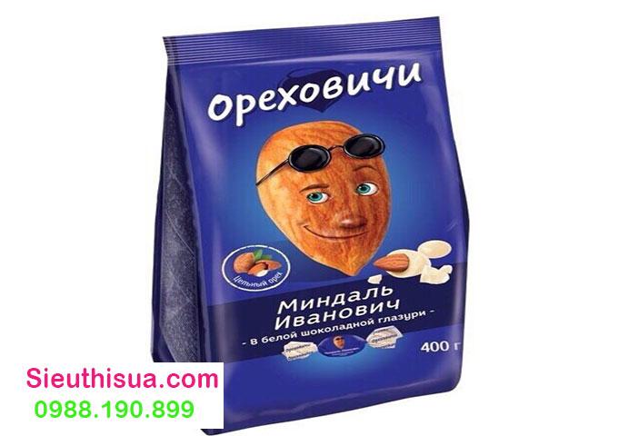 Kẹo ivan socola nhân hạnh nhân hàng ngon nhất của Nga