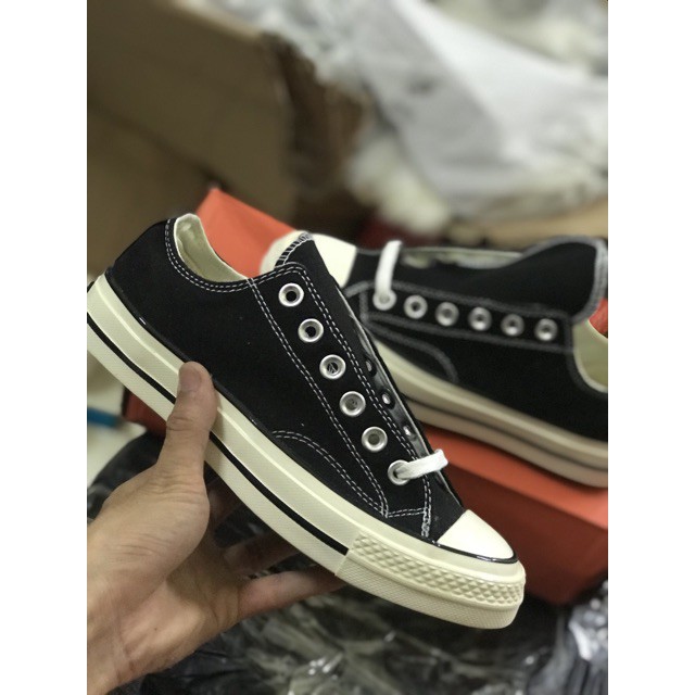 Giày Converse  Đen Thấp Cổ Nam Nữ, giày thể thao nam nữ đầy đủ tem/mác/bill [ẢNH THẬT + FULLBOX]