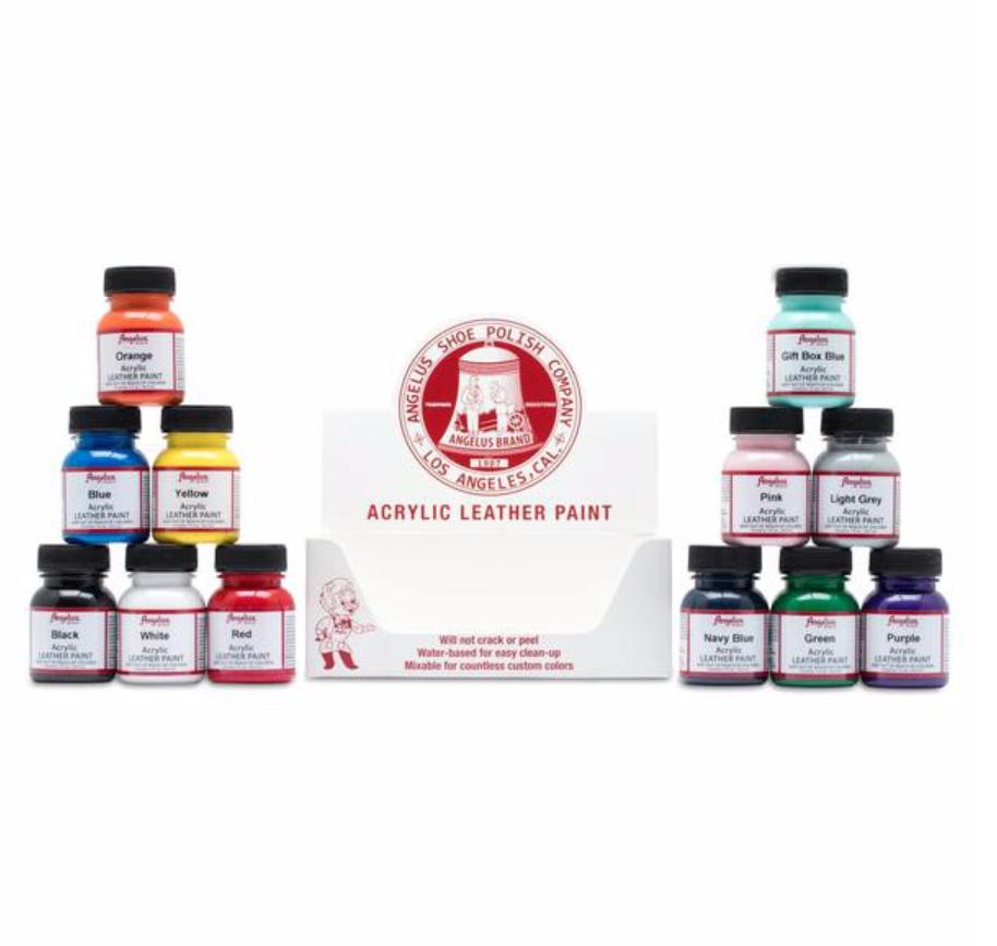 Màu Angelus Acrylic Leather Paint (English Tan-019) - Màu sơn vẽ cho da, vải - màu custom giầy, túi chuyên dụng
