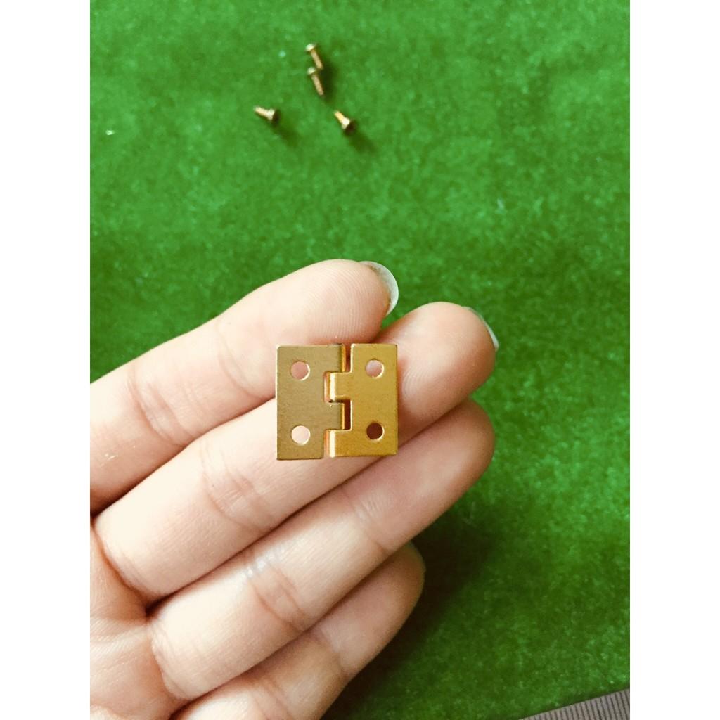 [HCM]Combo 4 cái bản lề mini kèm ốc vít