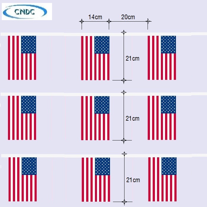 Dây cờ nước mỹ - dài 12m