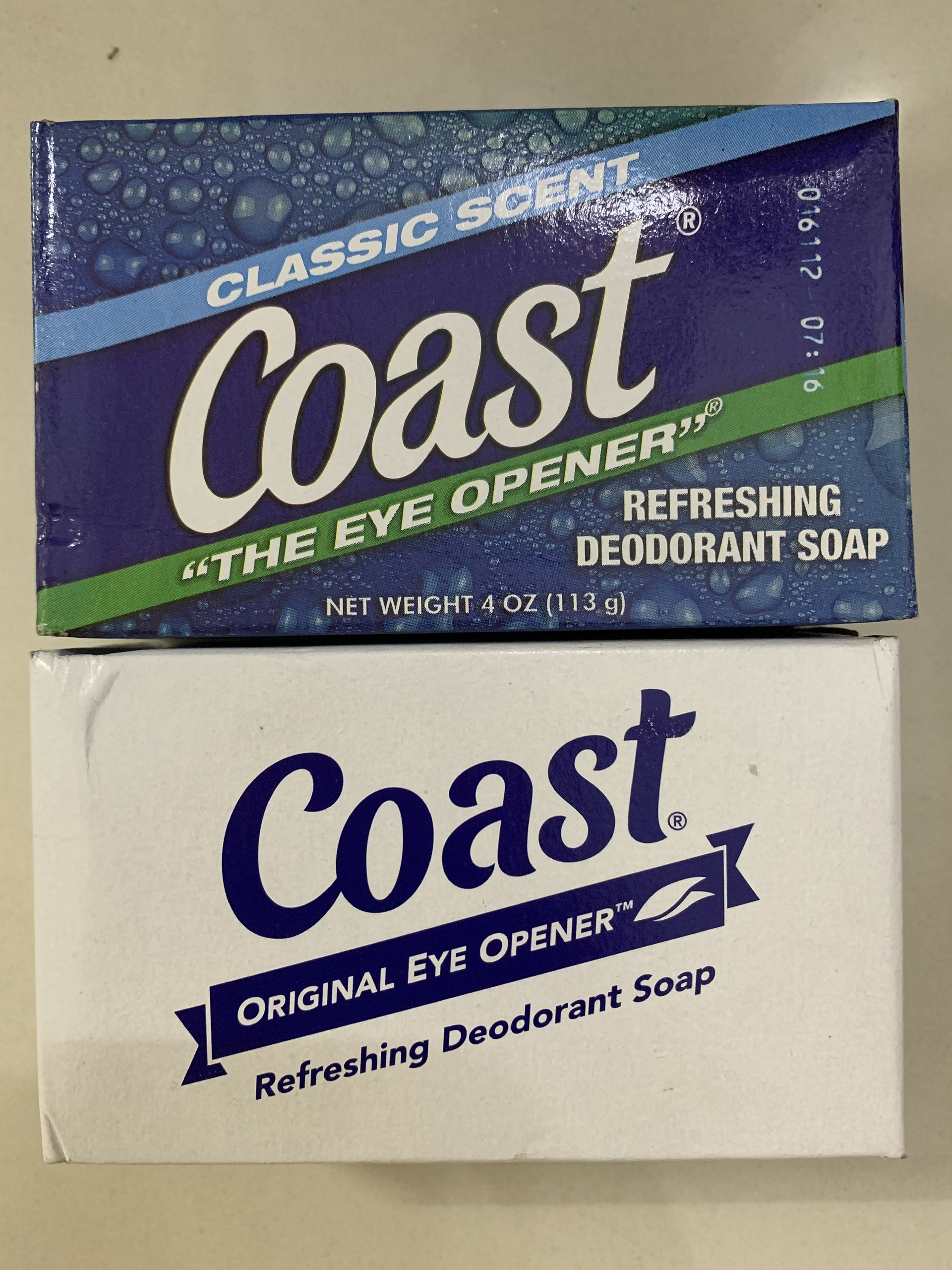 Xà bông cục Coast xanh / trắng 113g