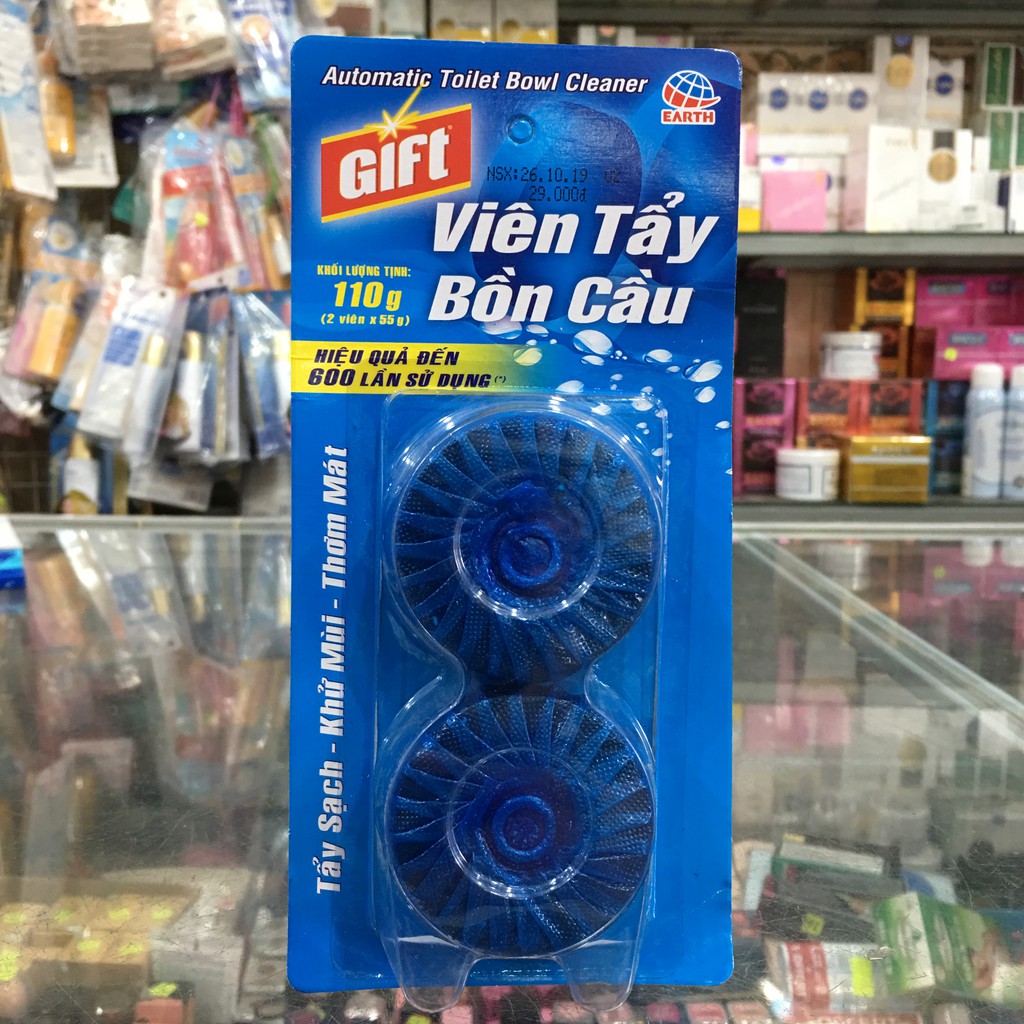 Viên tẩy bồn cầu gift 2 viên 55g