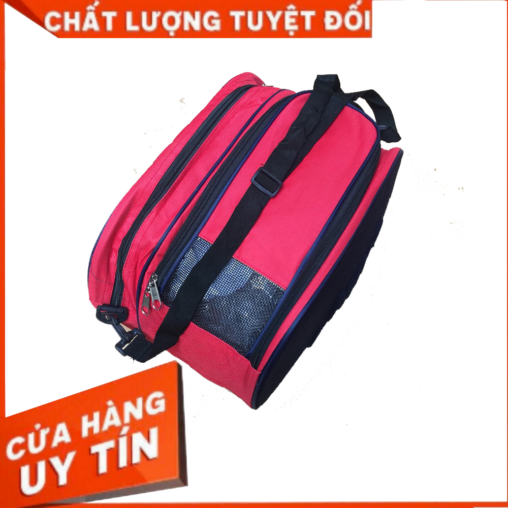 Túi đưng giày thể thao 2 ngăn, Túi đeo chéo 2 ngăn logo ép nổi, Túi Thể Thao