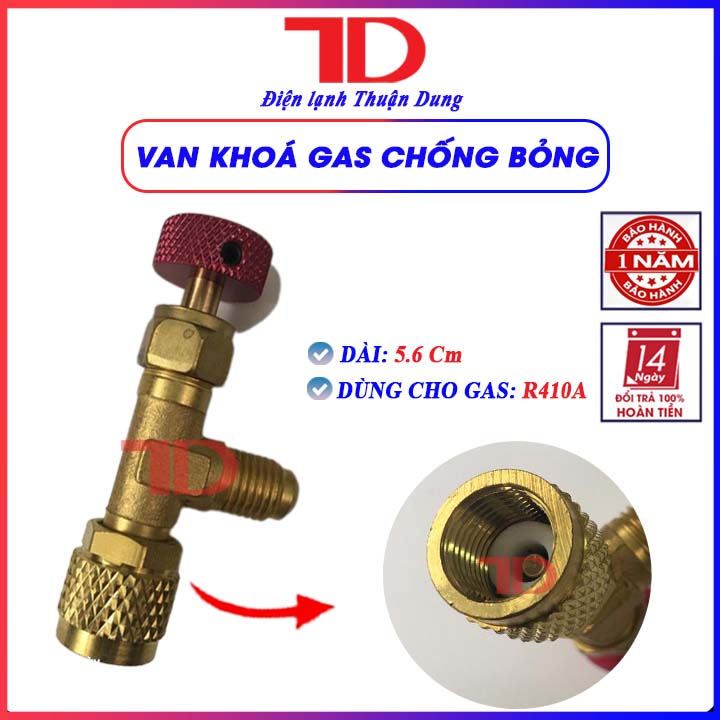 Van khóa gas chống bỏng R410 R32 (giao ngẫu nhiên) - Điện Lạnh Thuận Dung