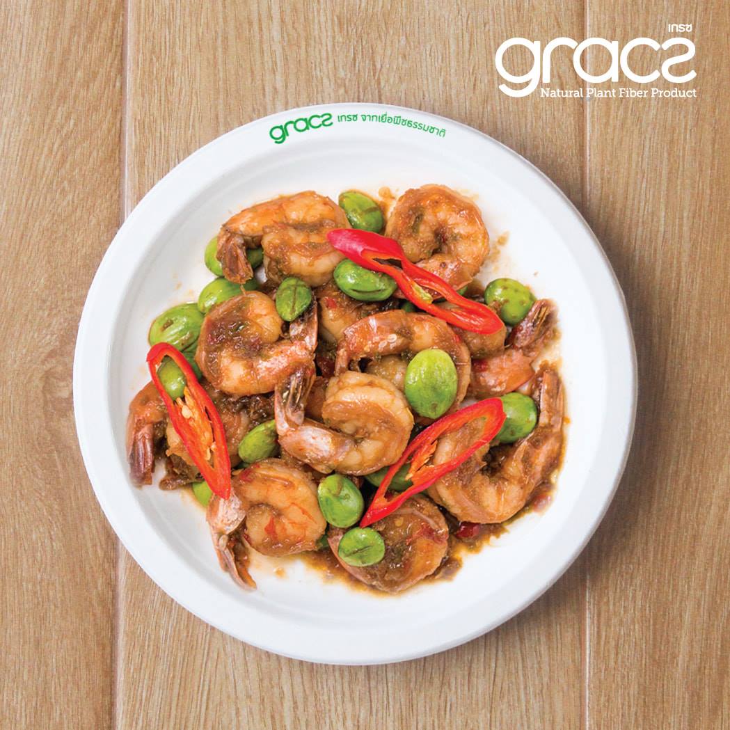 50 Đĩa tròn bã mía Thái Lan 9 inch ~23cm - thương hiệu Gracz
