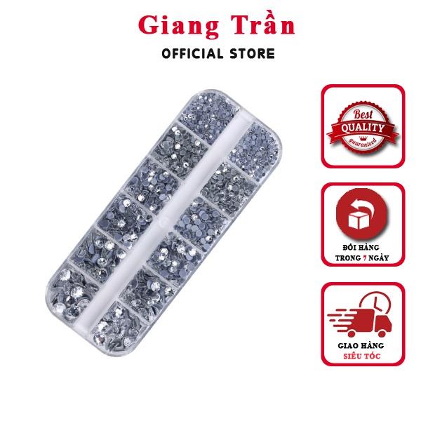 Khay đá chân keo mix size đính móng cực đẹp và lung linh tăng độ sang chảnh cho bộ nail