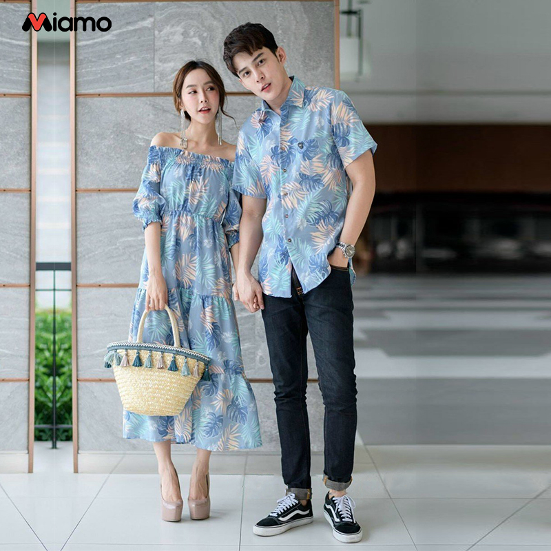 Đồ đôi nam nữ couple đi biển thiết kế thời trang Miamo TN34 (kèm ảnh thật)