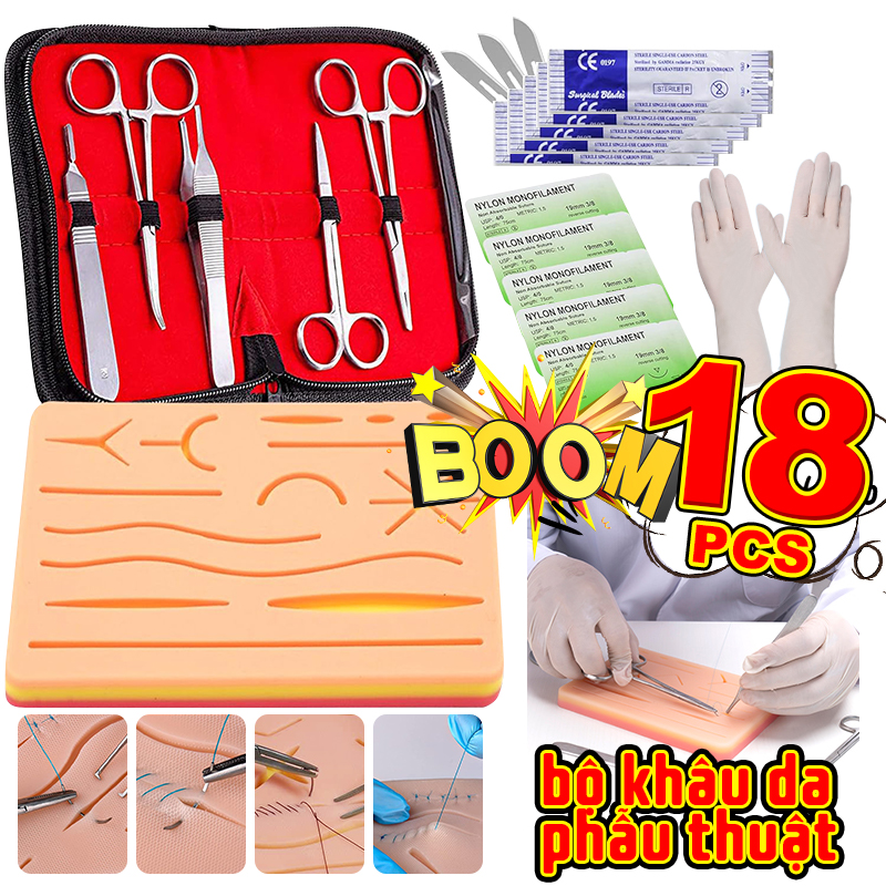 Bộ phẫu thuật thực hành,Bộ tập khâu bộ tiểu phẫu cho sinh viên ngành y hàng loạibộ tiểu phẫu thuật