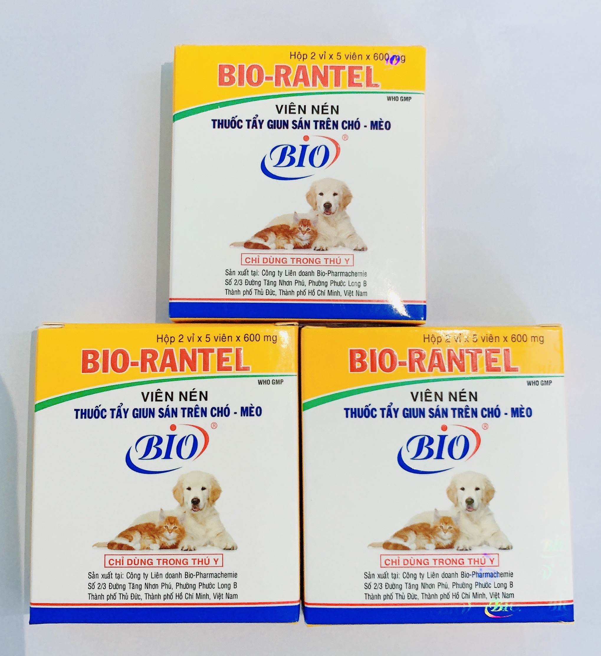 1 viên sổ giun sán cho chó mèo bio, tẩy giun chó mèo