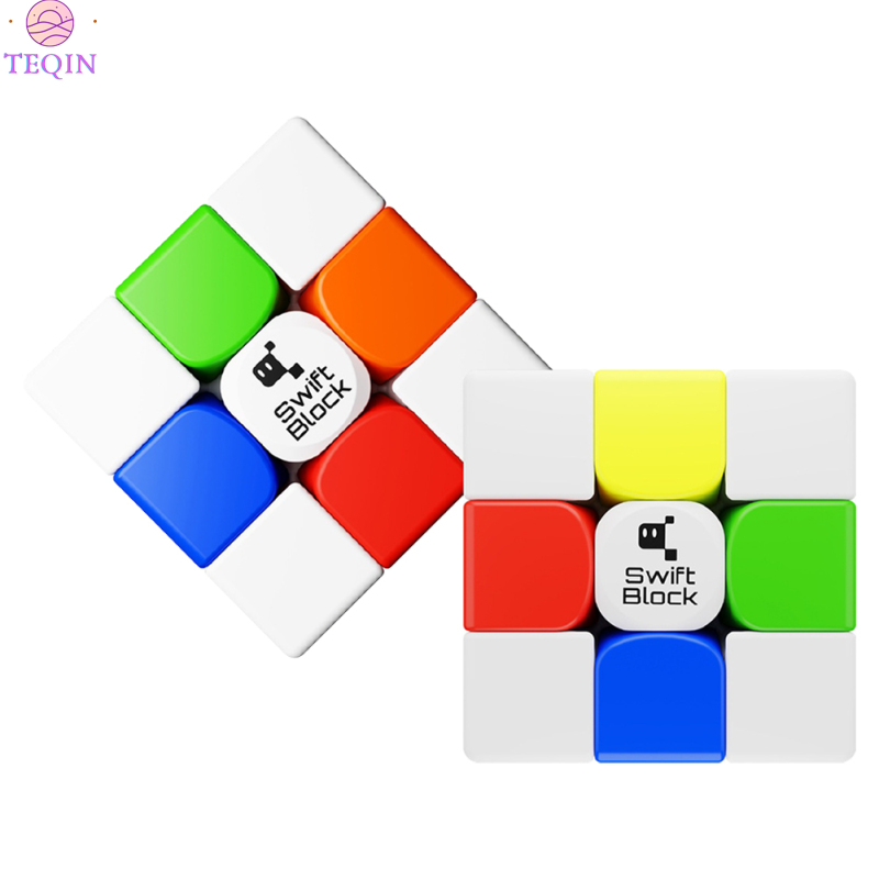 TEQIN Gan Swift Block 355s 3x3 Magnetic Magic Speed Cube Stickerless