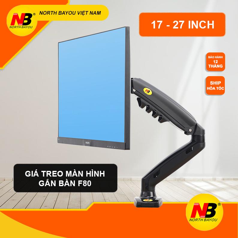 SIÊU SALE Giá Treo Màn Hình Máy Tính Đa Năng NB F80 (17-30inch) ARM MONITOR