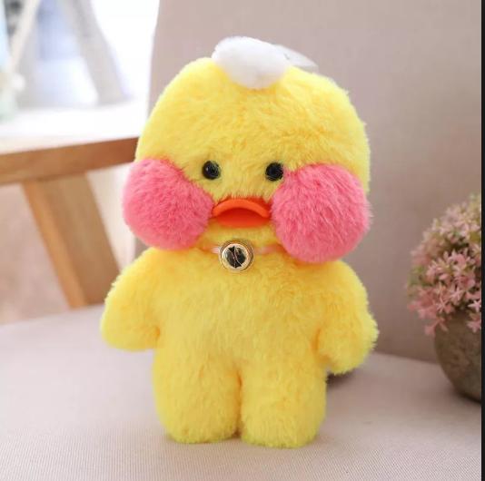 Gấu Bông Vịt Lalafanfan Má Hồng Siêu Đáng Yêu