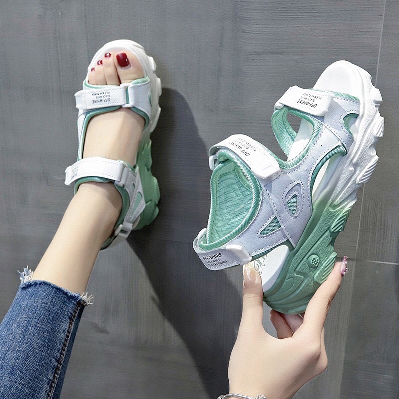 Sandal dép nữ quai dù đế cao su non