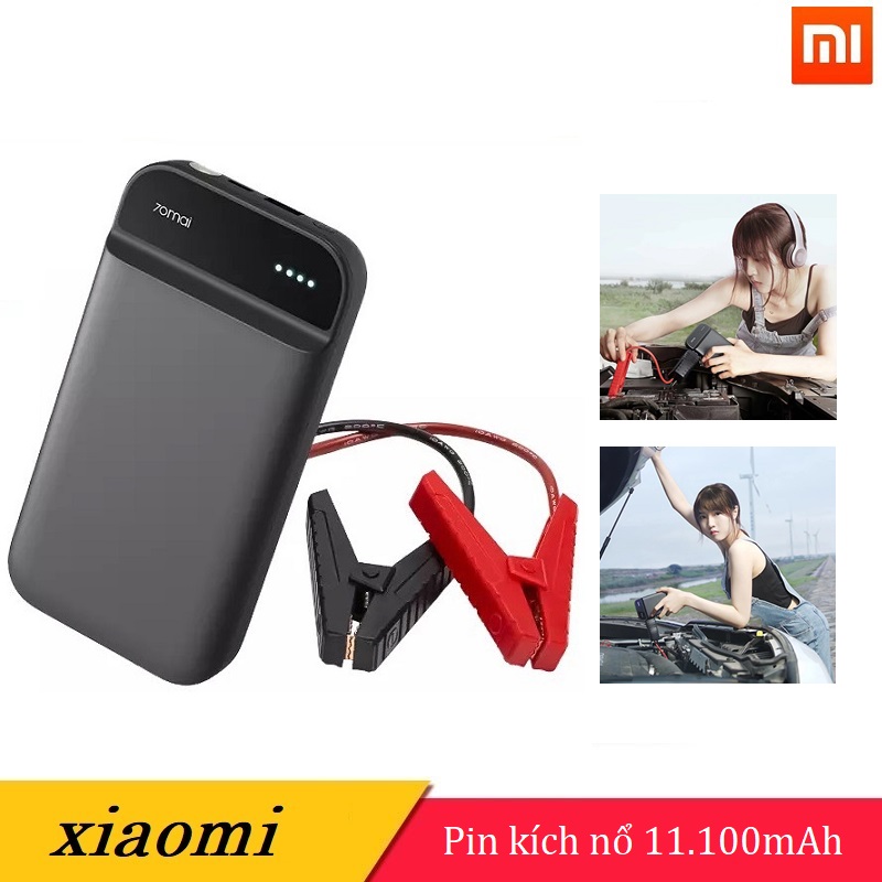 Bộ kích điện xe ô tô khẩn cấp Xiaomi  , Tích hợp pin dự phòng 11100 mAh - 70Mai Midrive PS01