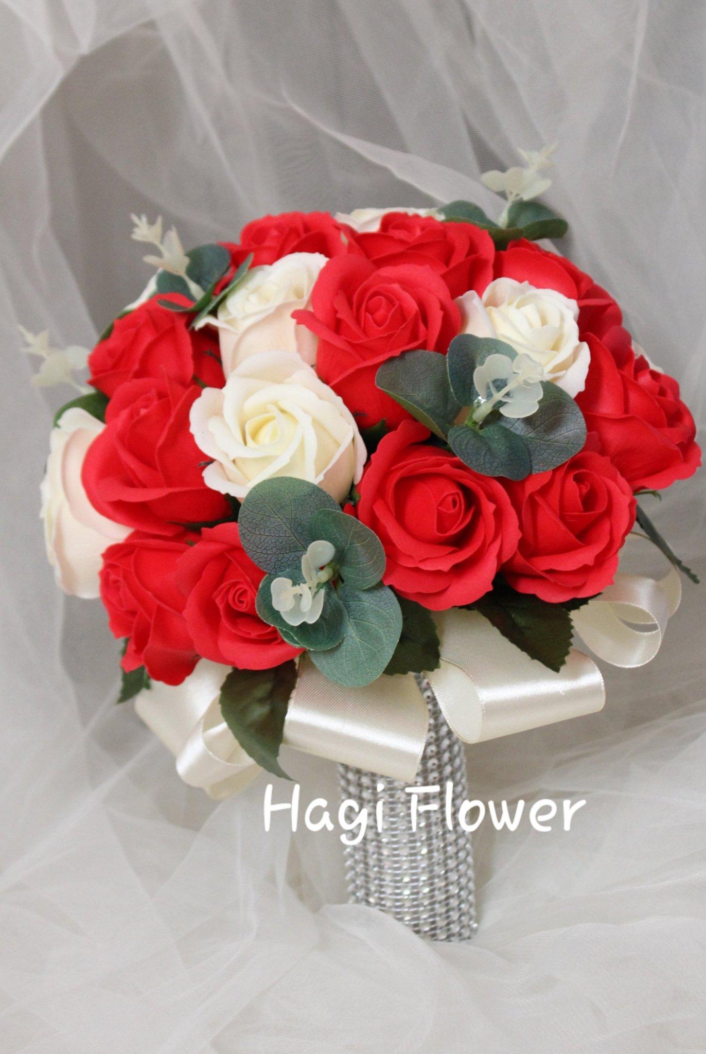 [HCM]Hoa cưới cầm tay hoa sáp thơm Loving