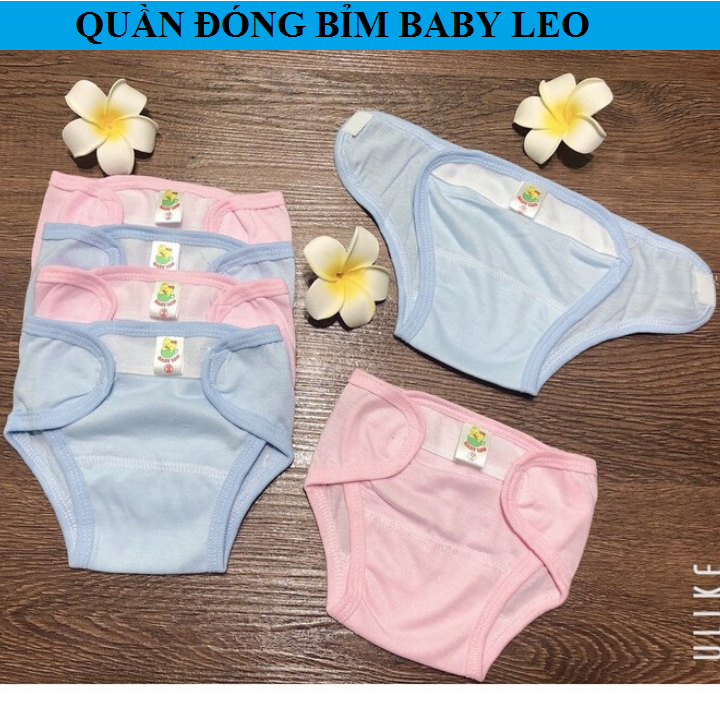 Quần đóng bỉm Leo in mông cho bé từ 5-8kg set 5 chiếc