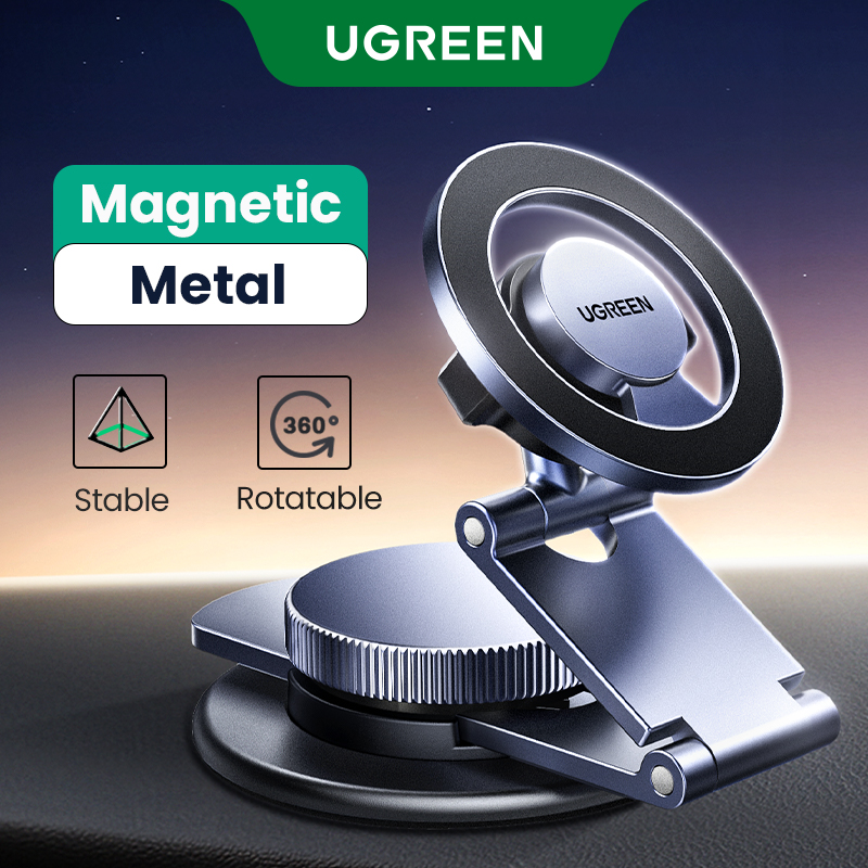 UGREEN Giá đỡ điện thoại từ tính Car Dashboard Mount Metal Mag’netic Holder for IPhone 16 15 14 Pro Max Samsung Galaxy S25 S25 S24 Ultra Model: 45577 Giá 629,000 Đồng*Miễn phí vận chuyển