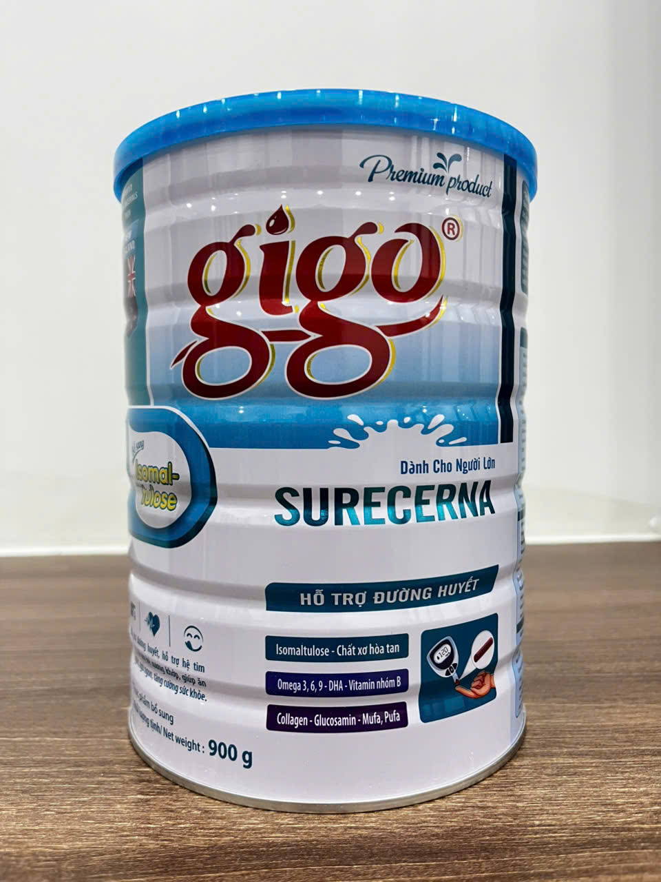 Sữa tiểu đường GIGO surecerna Diamond 900Gr: bột dinh dưỡng bổ sung cho người trưởng thành, người sau bị ốm