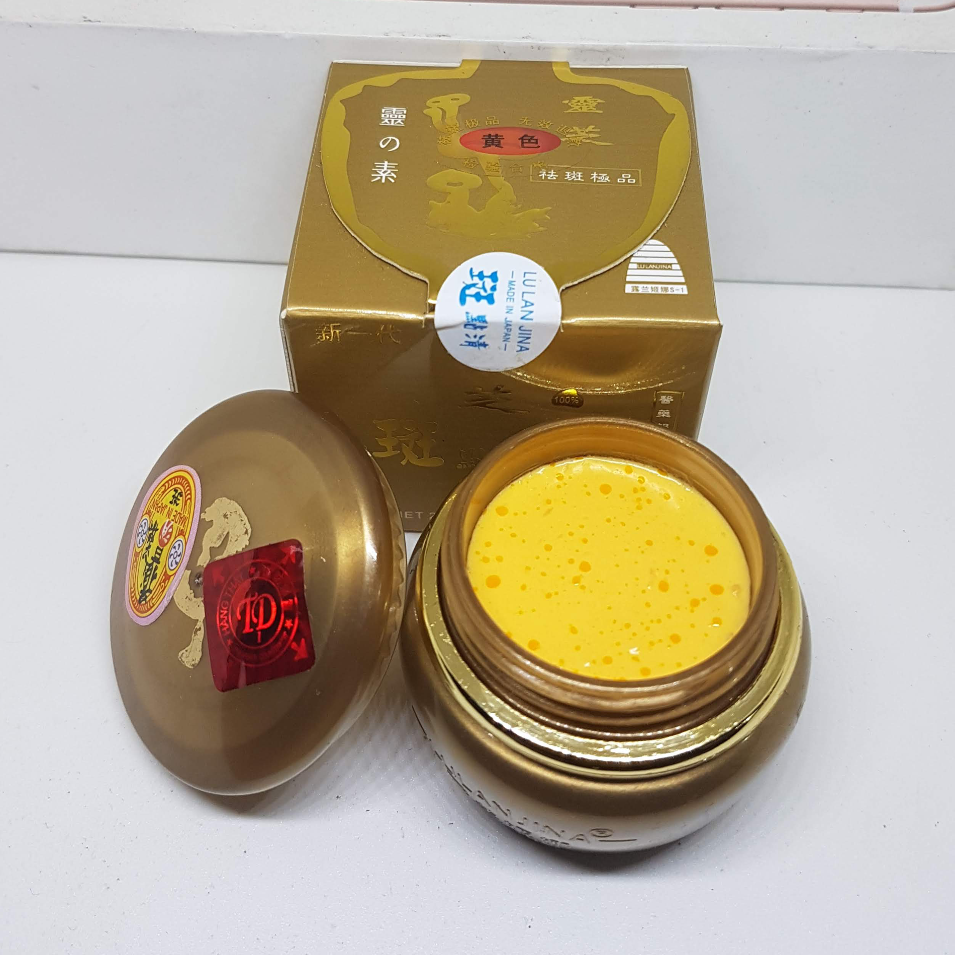 KEM SIÊU TRẮNG CHỐNG NHĂN NÁM TÀN NHANG LU LAN JINA 25G ( TEM ĐỎ)- kem sâm linh chi tem đỏ