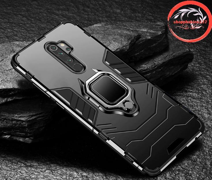 Ốp lưng chống sốc Xiaomi Redmi Note 8 Note 8 Pro Ốp Iron Version 3 cao cấp có giá đỡ
