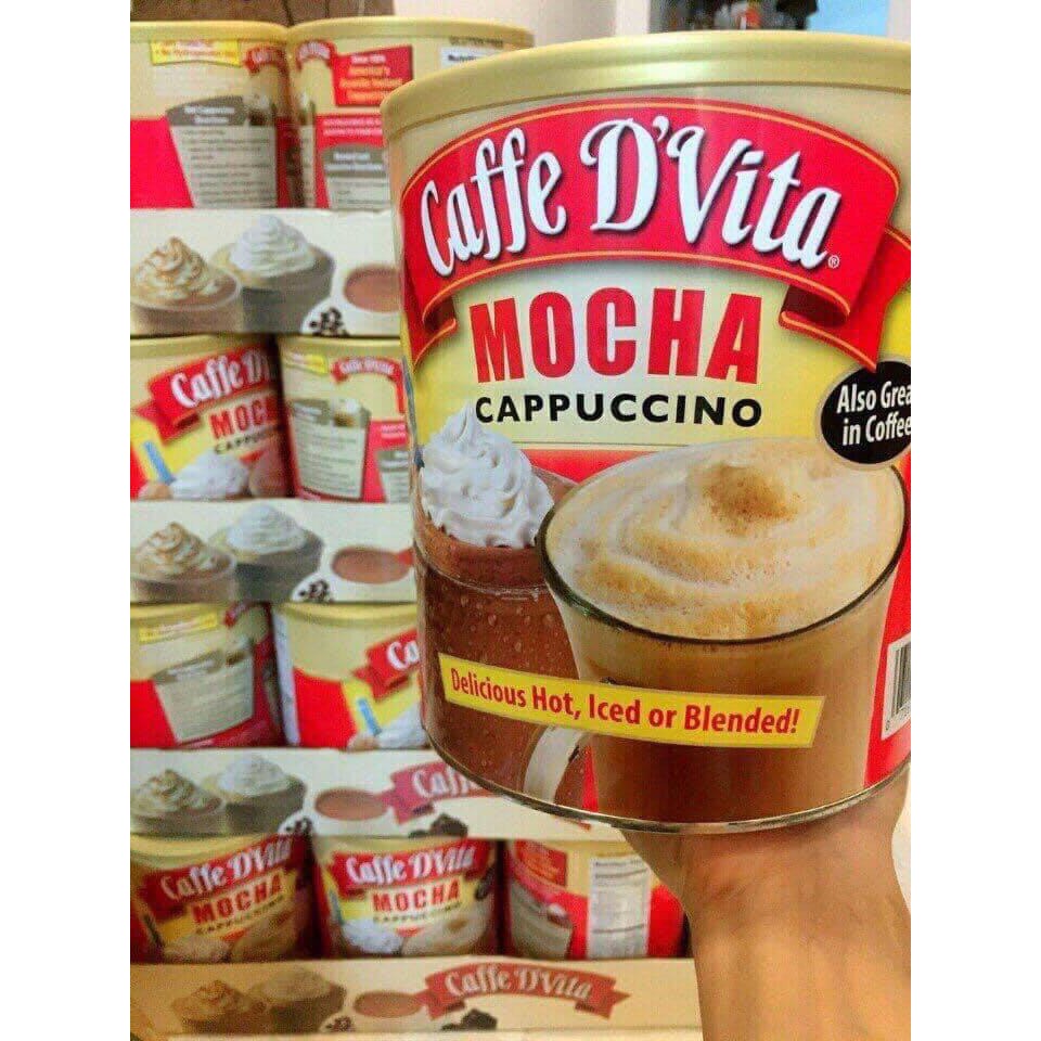 Cà phê hòa tan Caffe D’Vita Mocha Cappuccino 1,8kg