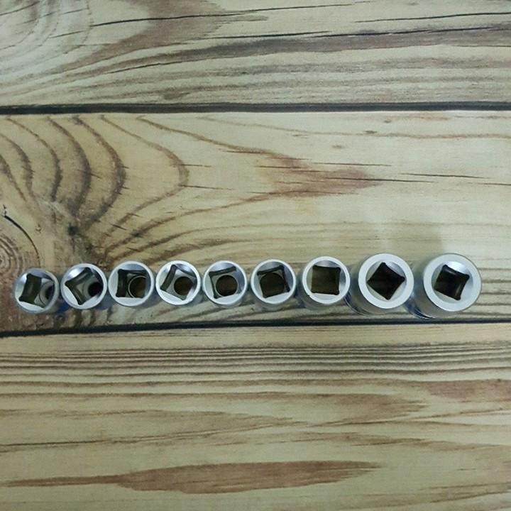 1 chiếc Khẩu ngắn 1/2 8,10,12,13,14,,15,16,17,18,19,20,21,22,23,24mm chất liệu thép CRV ( size tùy chọn )