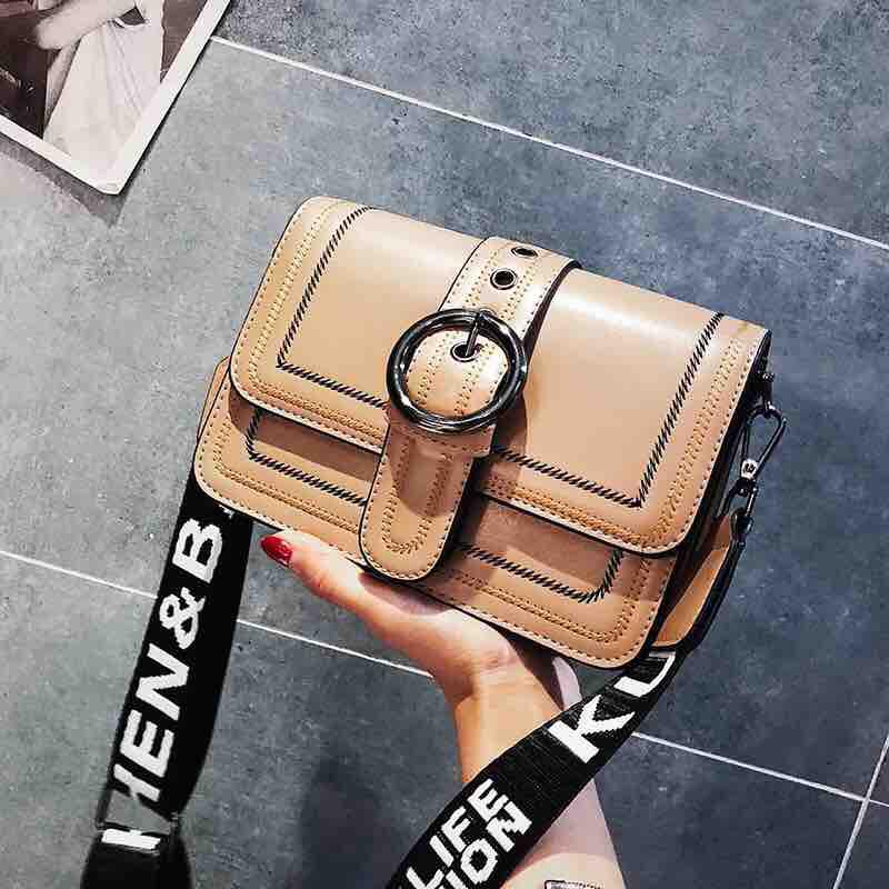 Túi vintage chỉ trần, dây chữ xu hướng hottrend 2019