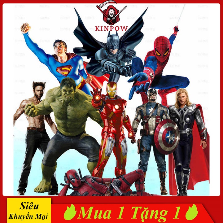 Đồ Chơi Mô Hình Siêu Anh Hùng KINPOW Cao Cấp Nhiều Nhân Vật Cho Bé Thỏa Sức Đam Mê Sưu Tập (Combo)